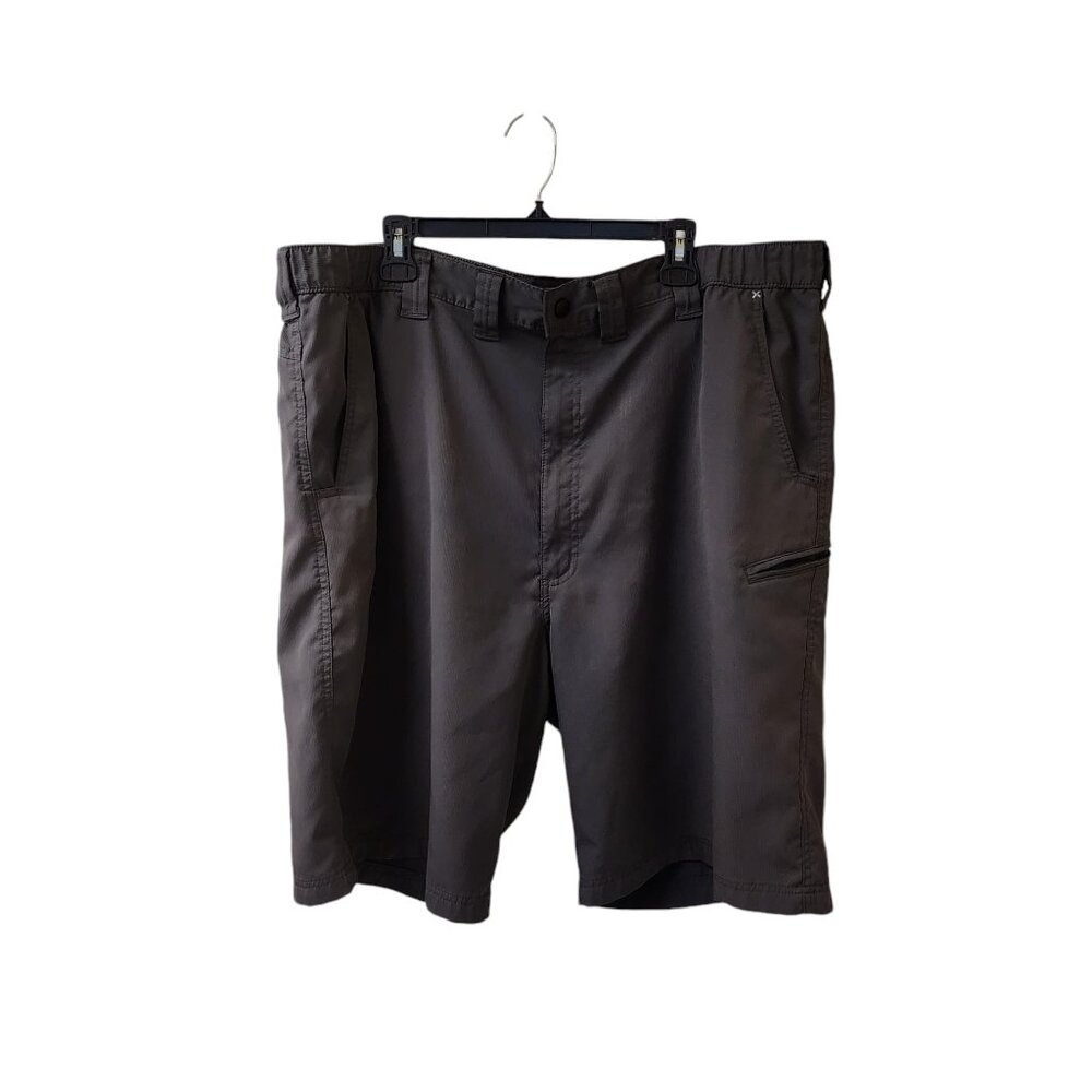 Wrangler Dark Grey Men's Shorts Size 44 Flat Front Quick Dry Polyester